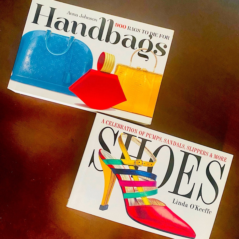 Two (2) FASHION BOOKS detailing Everything Shoes and Handbags